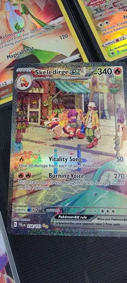 Skeledirge ex Full Art 258/193 - Pokemon TCG Scarlet & Violet Paldea Evolved - Image 1