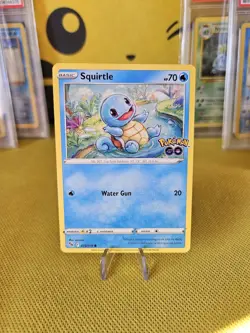 Pokemon TCG - Squirtle 015/078 Pokemon GO Non-Holo - Image 1