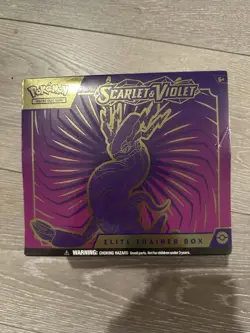 Pokemon Scarlet and Violet Base Set Elite Trainer Box ETB (Purple) New/Sealed - Image 1