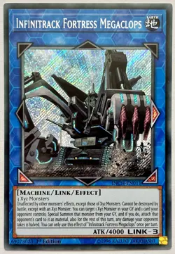 INCH-EN011 Infinitrack Fortress Megaclops - Secret Rare 1st Ed Near Mint YuGiOh - Image 1