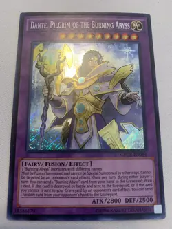 Yu-Gi-Oh! Dante, Pilgram of the Burning Abyss CROS-EN084 Secret Rare LP - Image 1