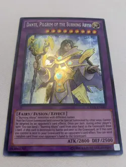 Yu-Gi-Oh! Dante, Pilgram of the Burning Abyss CROS-EN084 Secret Rare LP - Image 2