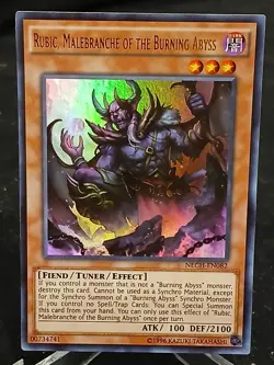 Yu-Gi-Oh! Rubic, Malebranche of the Burning Abyss NECH-EN082 UR MP - Image 1