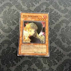 Yu-Gi-Oh! TCG Fire Sorcerer Labyrinth of Nightmare LON-036 1st Edition Common - Image 1