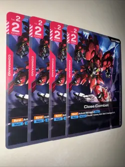 Gundam TCG Zeons Rush St03-013 X4 Playset Close Combat Card Game CCG - Image 2