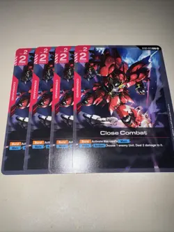 Gundam TCG Zeons Rush St03-013 X4 Playset Close Combat Card Game CCG - Image 4