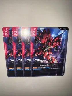 Gundam TCG Zeons Rush St03-013 X4 Playset Close Combat Card Game CCG - Image 5