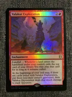 Valakut Exploration (prerelease) Foil- NM - Zendikar Rising MTG Magic Card - Image 1