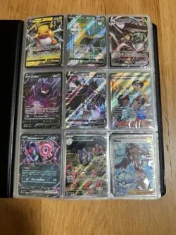 pokemon card collection, over 250 hits. Charizard, Pikachu, Mew includes folder - Image 1