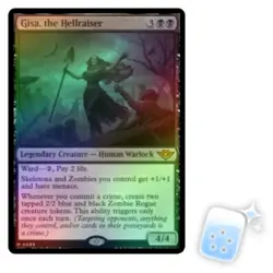 FOIL GISA, THE HELLRAISER Outlaws Of Thunder Junction OTJ Magic MTG MINT CARD - Image 1
