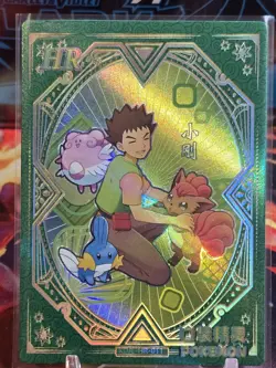 Brock HR KDJL-HR-011 Eif Baby Chinese Pokemon Trainer Card - Image 1