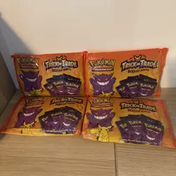 4 Bag Pokemon 2022 Trick or Treat Trade BOOster Bundle 40 Packs Halloween Cards 820650850783 - Image 1