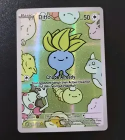 After Skool Hobby Ditto ODDISH #20 1st Edition Full Art Pokemon Card Holo - Image 1