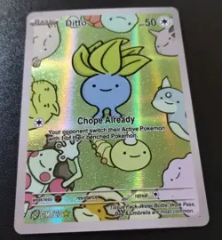 After Skool Hobby Ditto ODDISH #20 1st Edition Full Art Pokemon Card Holo - Image 2