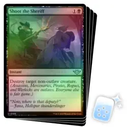 FOIL SHOOT THE SHERIFF X4 Outlaws Of Thunder Junction OTJ Magic MTG MINT CARD - Image 1