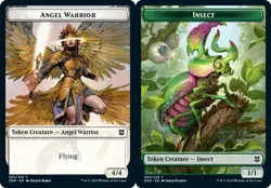 1x Angel Warrior (001) // Insect (007) Token - Foil MTG Zendikar Rising NM Magic - Image 1