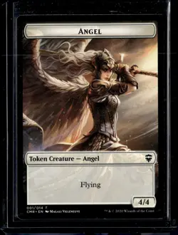 Angel - 1 - Token - CMR - NM - MTG Magic the Gathering - Image 1