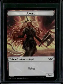 Treasure 18 / Angel 2 - Foil - Token - OTJ - NM - MTG Magic The Gathering - Image 2