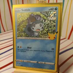 Sobble 24/25 - Pokemon 2021 25th Anniversary McDonalds Promo Holo Foil - Image 1
