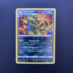 Pokemon TCG - Tyranitar 043/078 Larvitar Pupitar Reverse-Holo Pokemon GO - Image 2