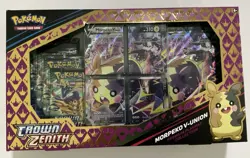 Pokemon Crown Zenith Premium Playmat Collection Morpeko V-Union Box New - Image 1