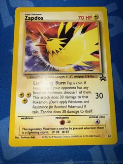 Pokemon Legendary Birds Set (Moltres, Zapdos, Articuno) Black Star Promo LP - Image 4