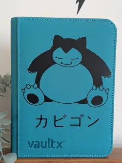 Vault X - 4 Pocket eXo-Tec Zip Binder Folder - Teal Pokemon Snorlax - Image 1