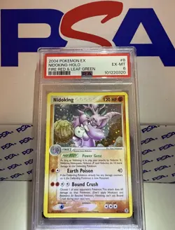 2004 Pokemon EX Fire Red & Leaf Green #8 Nidoking Holo PSA 6 EX-MT - Image 1