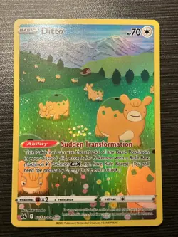 Ditto Pokemon Crown Zenith Galarian Gallery GG22/GG70 Full Art Holo Rare NM - Image 1