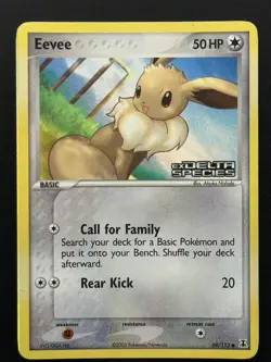 Eevee 69/113 Delta Species Reverse Holo Common Pokemon TCG - MP - Image 1