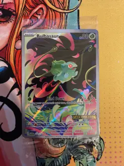 Pokemon SEALED Bulbasaur 133/132 Mega Evolution Box Topper Stamped Promo - Image 1