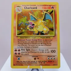 Pokemon TCG - Charizard 4/102 Base Set Holo Rare WOTC 1999 - Image 2