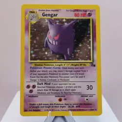 Pokemon TCG - Gengar 5/62 Fossil Holo Rare WOTC 1999 - LP - Image 2