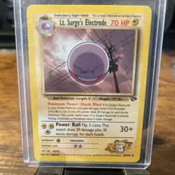 Lt. Surge's Electrode 52/132 Gym Challenge Regular 2000 Pokemon - Image 1