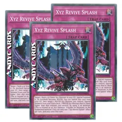 3x XYZ REVIVE SPLASH • (Spruzzo Rivivificatore Xyz) • Comune • ETCO EN075 YUGIOH - Image 1