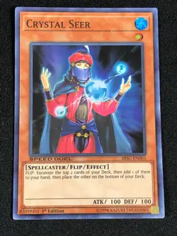 YUGIOH CRYSTAL SEER SBSC-EN003 1ST SUPER (NM) - Image 1
