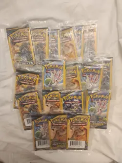 🔥LOT OF 20 POKEMON SUN AND MOON UNBROKEN BONDS 3 CARD PACKS Unweighted Sealed - Image 1