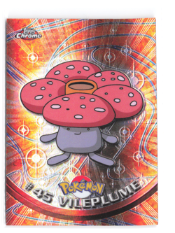 Topps Chrome 2000 Vileplume Pokemon Card #45 Holo NM RARE TV Animation Edition - Image 1