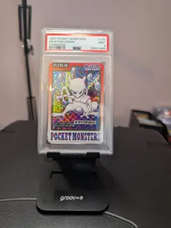 Mewtwo No.150 Bandai Cardass 1997 Prism Holo Pokemon Card Japanese PSA 9 MINT - Image 1