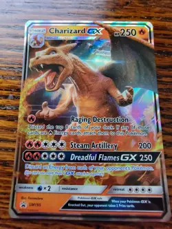 Charizard GX SM195 - Detective Pikachu Promo - Holo Pokemon Card - MP Condition - Image 1