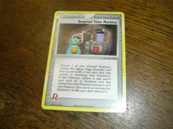 2004 Surprise! Time Machine Holo Pokemon TCG Trainer Card B005 - Image 1