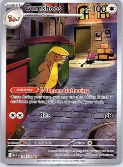 Gumshoos 153/132 ME01: Mega Evolution - Pokemon Card - NM - Image 1