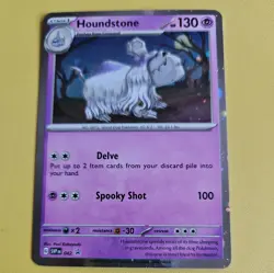 Pokemon Card Houndstone SVP EN #042 - Obsidian Flames Black Star Promo - Image 1
