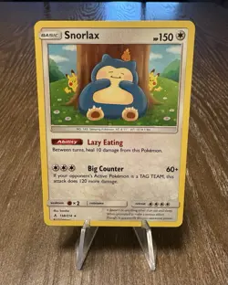 Snorlax 158/214 Sm-Unbroken Bonds Holo Card Pokemon TCG - Image 1