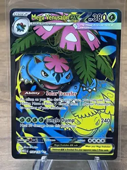 Mega Venusaur EX 155/132 Mega Evolution ENGLISH Pokemon TCG Card Ultra Rare - Image 1
