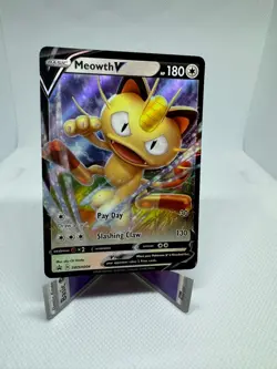 Meowth V SWSH004 SWSH: Sword & Shield Promo Cards Holo - Image 1