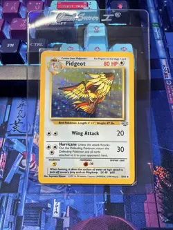 Pokemon Pidgeot TCG Jungle Holo Card 8/64 Unlimited Holo Rare - Image 1