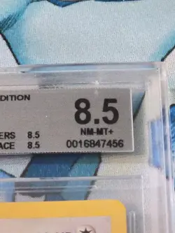 Pokemon Neo Genesis 1st Edition Holo Rare Card Lugia 9/111 Beckett 8.5 - Image 3