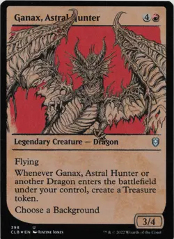 Ganax, Astral Hunter (Showcase) - FOIL - U Commander Legends: Battle for Baldur' - Image 1