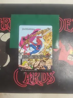 Magic The Gathering Marvel's Spider-Man "Feed The Swarm" BORDERLESS MYTHIC NM - Image 1